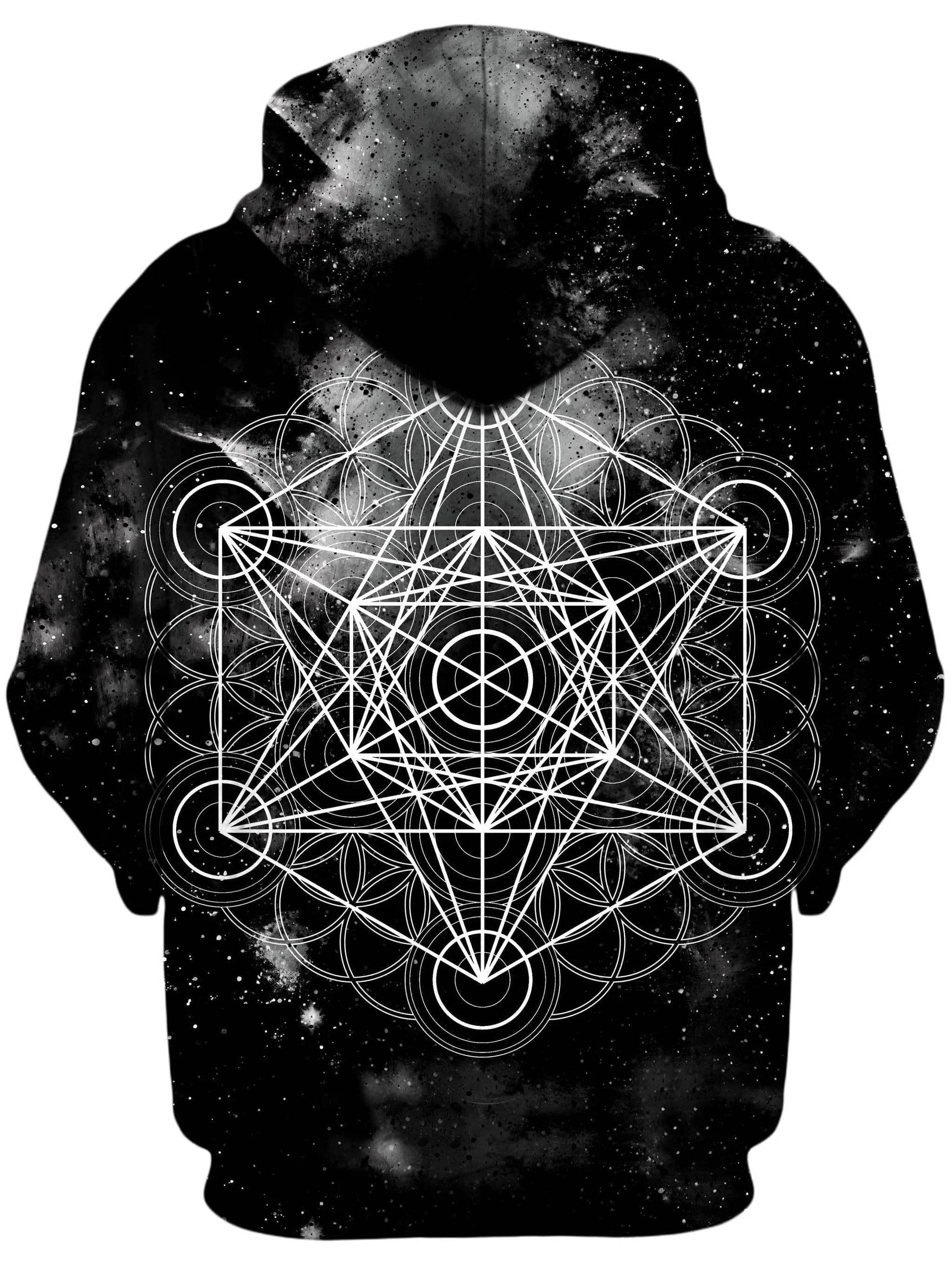 Black Space Metatrons Cube Unisex Hoodie, Set 4 Lyfe, | iEDM