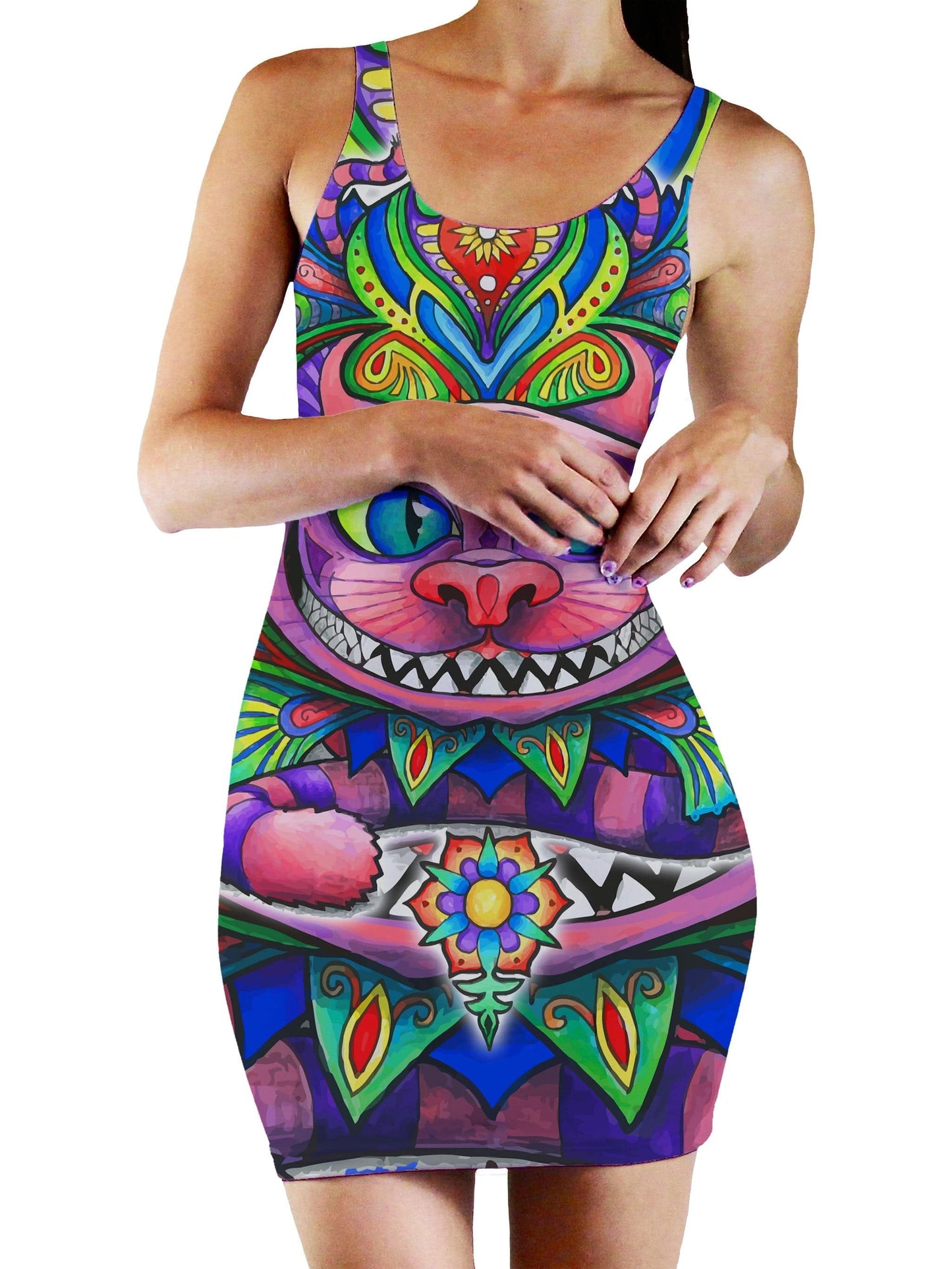 Cheshire Cat Bodycon Mini Dress, Set 4 Lyfe, | iEDM