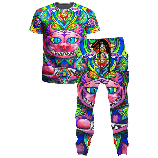 Cheshire Cat T-Shirt and Joggers Combo, Set 4 Lyfe, | iEDM