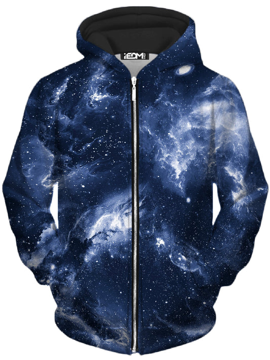 Deep Blue Space Unisex Zip-Up Hoodie, Set 4 Lyfe, | iEDM