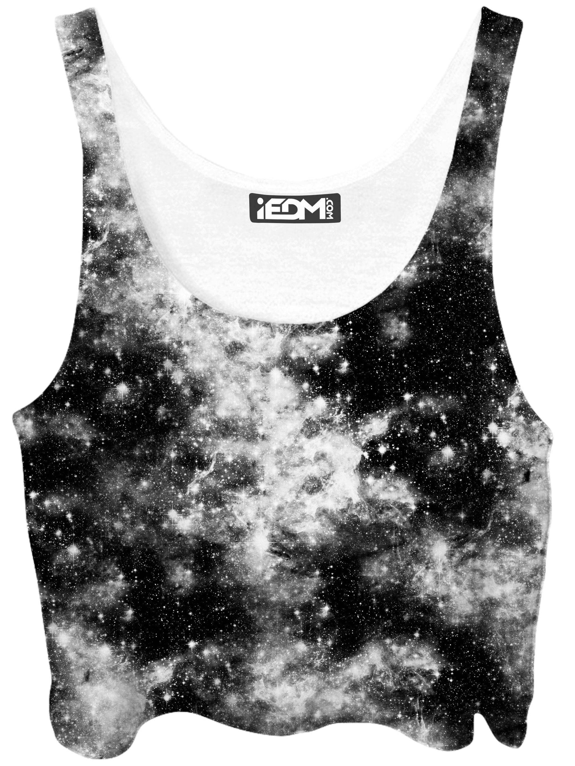 Deep Dark Galaxy Crop Top and Leggings with PM 2.5 Face Mask Combo, Set 4 Lyfe, | iEDM