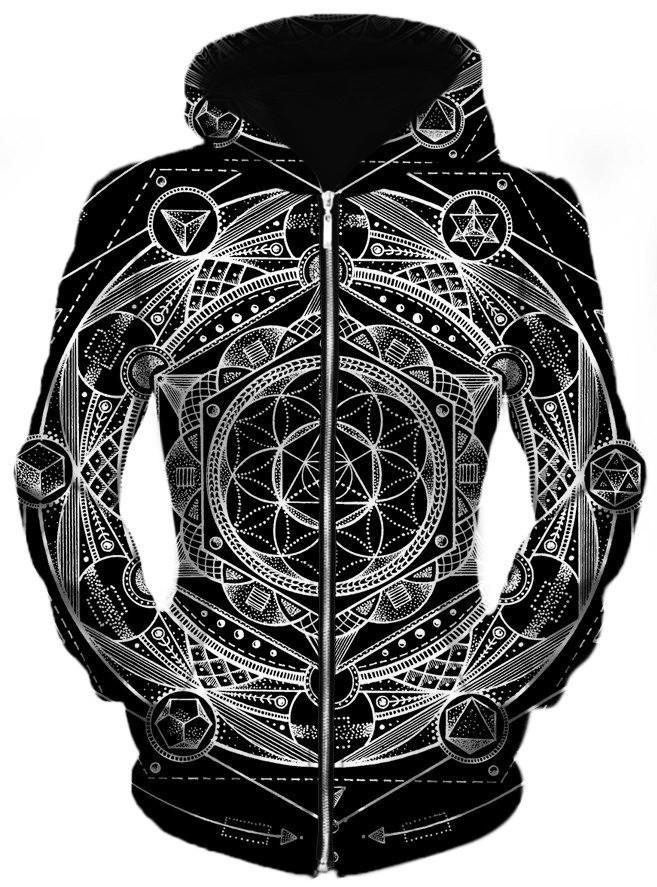 Esoteric Dark Unisex Zip-Up Hoodie, Set 4 Lyfe, | iEDM