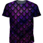 Galactic Dragon Scale Purple T-Shirt and Shorts Combo, Noctum X Truth, | iEDM