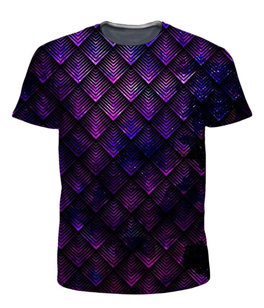 Galactic Dragon Scale Purple T-Shirt and Shorts Combo, Noctum X Truth, | iEDM