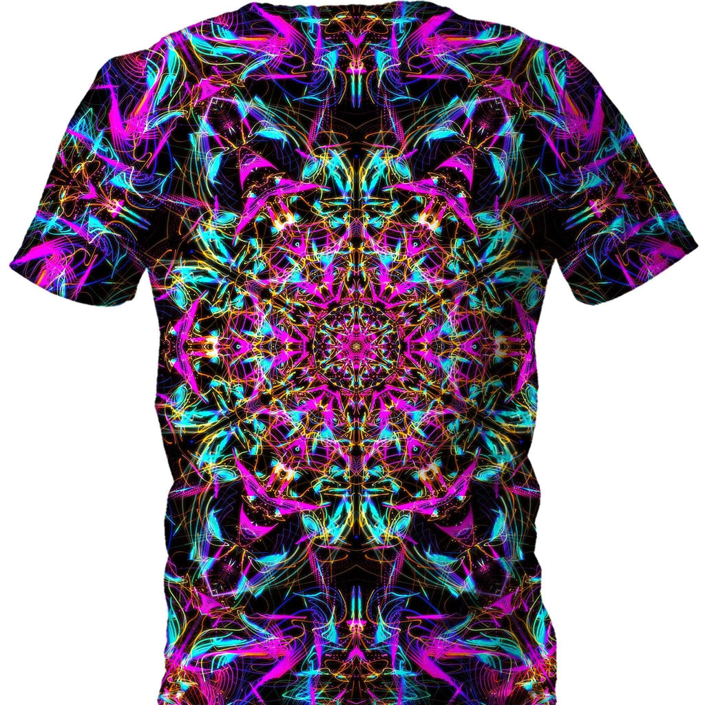 Neon Mandala Men's T-Shirt, Set 4 Lyfe, | iEDM