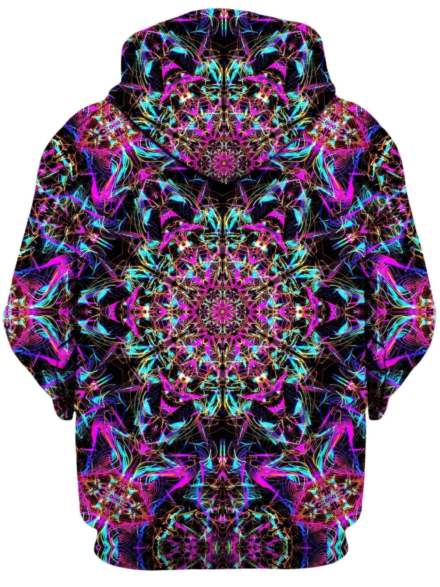 Neon Mandala Unisex Zip-Up Hoodie, Set 4 Lyfe, | iEDM