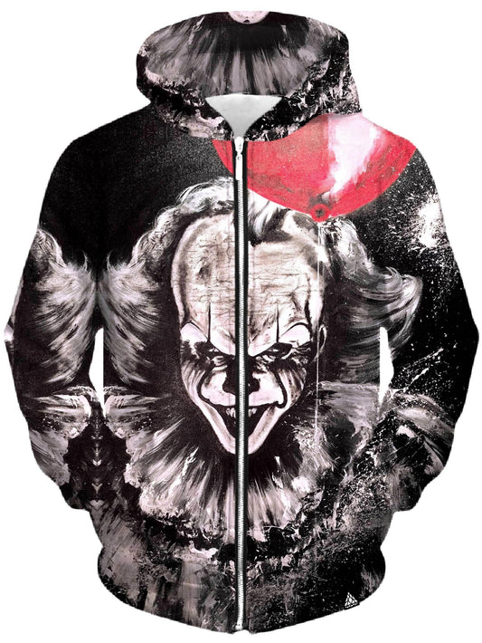Red Balloon Unisex Zip-Up Hoodie, Set 4 Lyfe, | iEDM