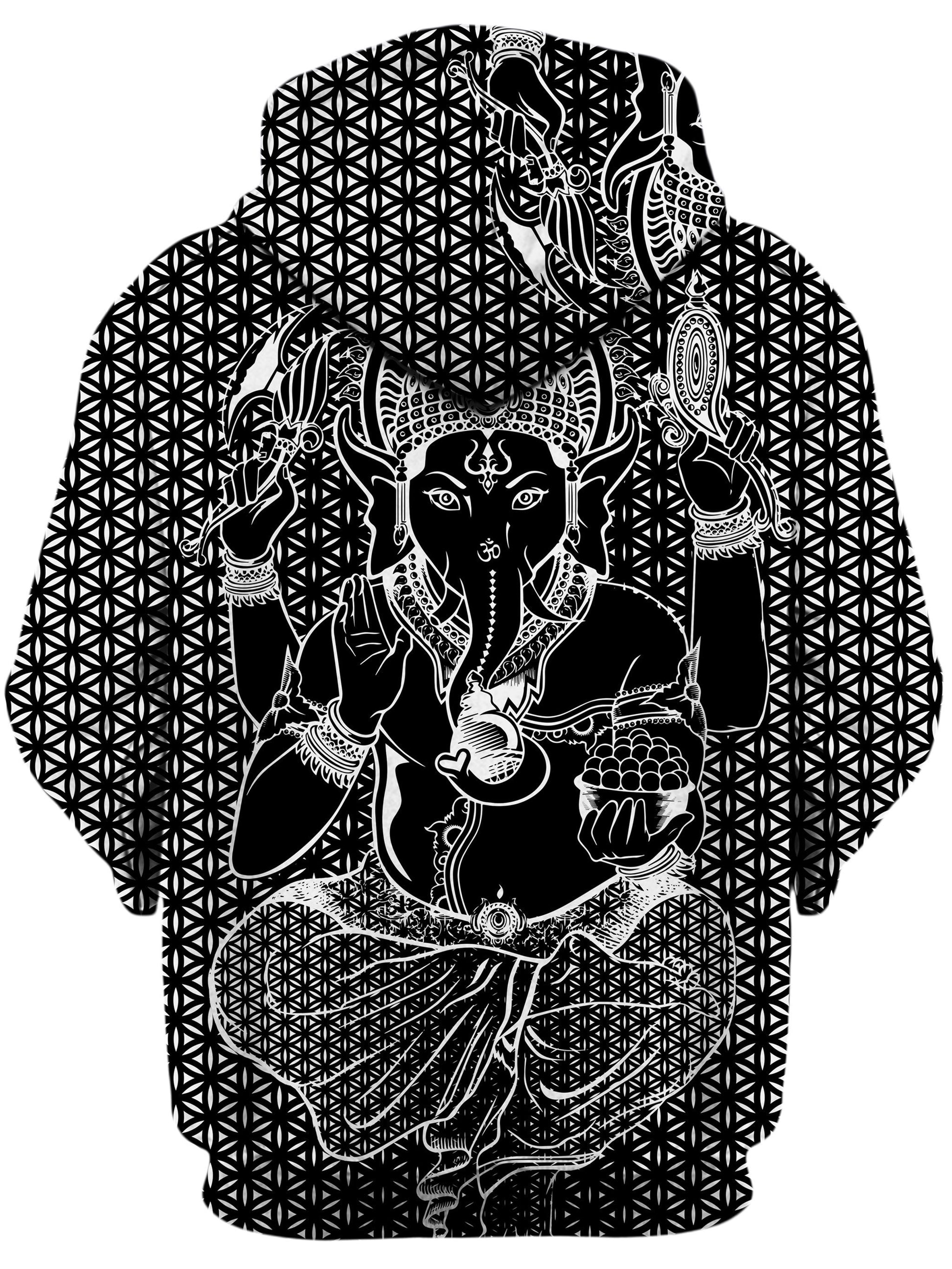 Sacred Ganesha Unisex Zip-Up Hoodie, Set 4 Lyfe, | iEDM