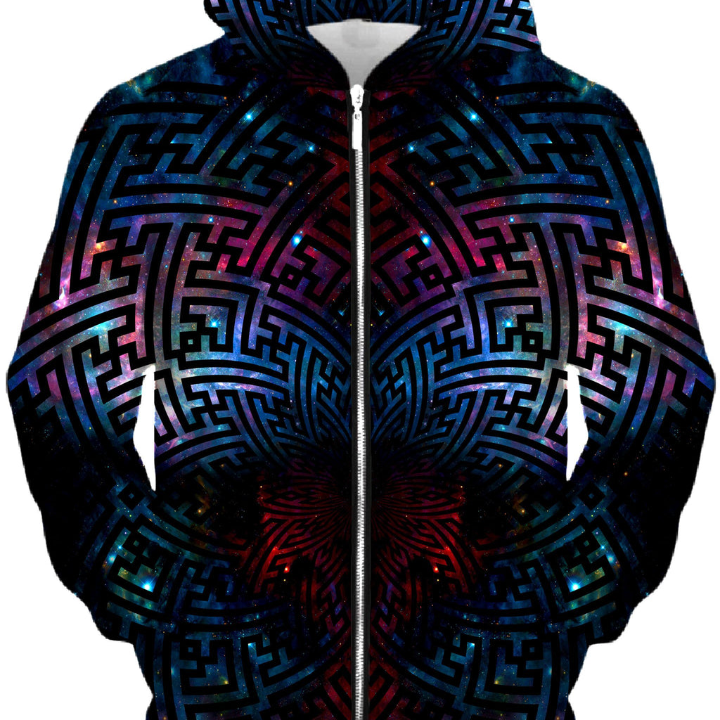 Sacred Sayagata Galaxy Unisex Zip-Up Hoodie, Set 4 Lyfe, | iEDM