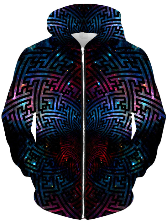 Sacred Sayagata Galaxy Unisex Zip-Up Hoodie, Set 4 Lyfe, | iEDM