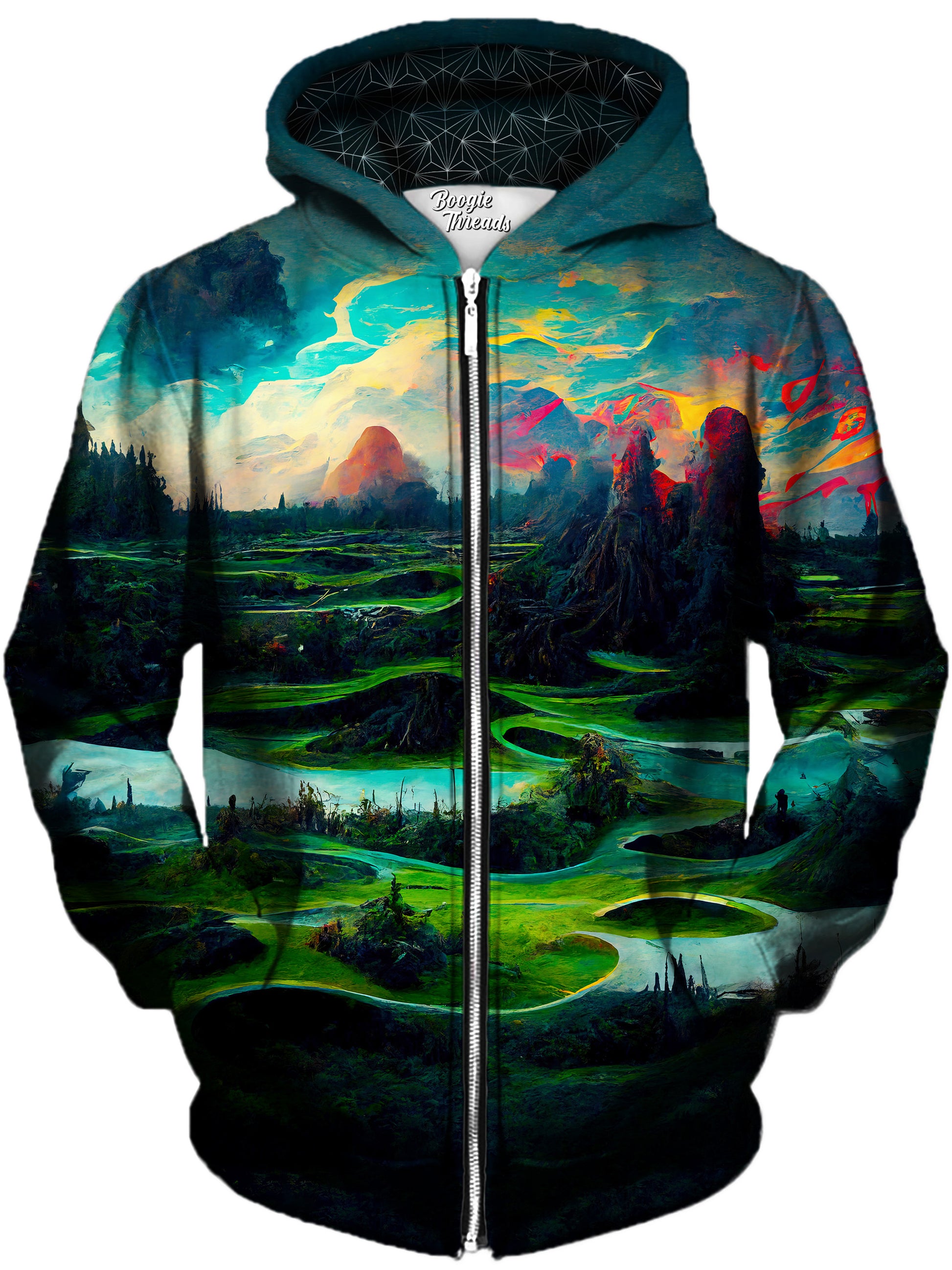 Strength Of Imagination Unisex Zip-Up Hoodie, Gratefully Dyed, | iEDM