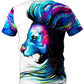 Svenja Jodicke Lion Color T-Shirt and Shorts Combo - iEDM