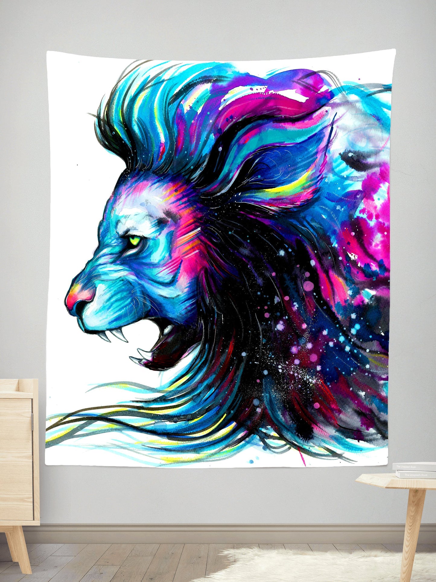 Lion Color Tapestry, Svenja Jodicke, | iEDM
