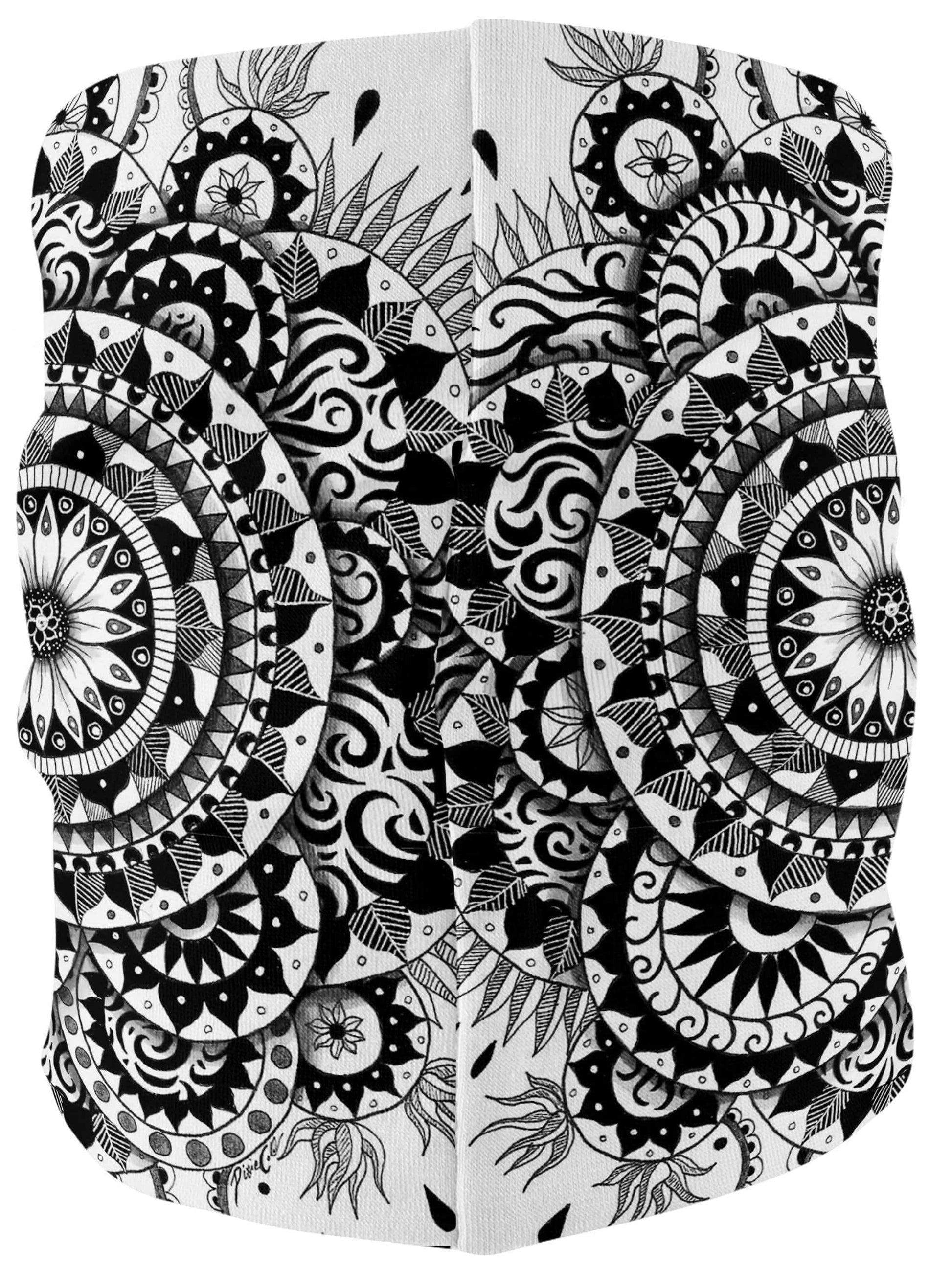 Muster Schwarz Bandana Mask, Svenja Jodicke, | iEDM