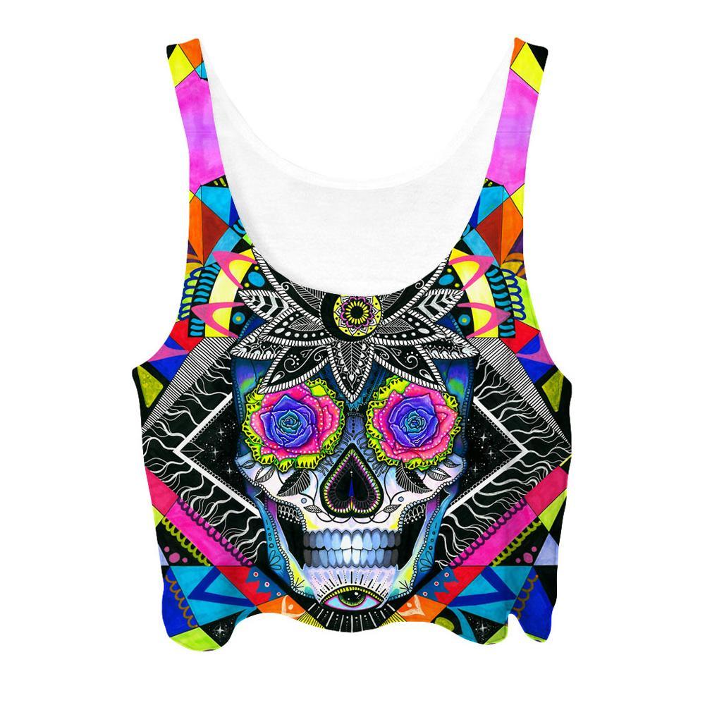 Suger Skull Crop Top and Leggings Combo, Svenja Jodicke, | iEDM