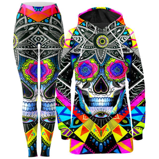 Svenja Jodicke - Suger Skull Hoodie Dress and Leggings Combo