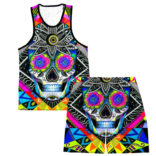 Suger Skull Tank and Shorts Combo, Svenja Jodicke, | iEDM