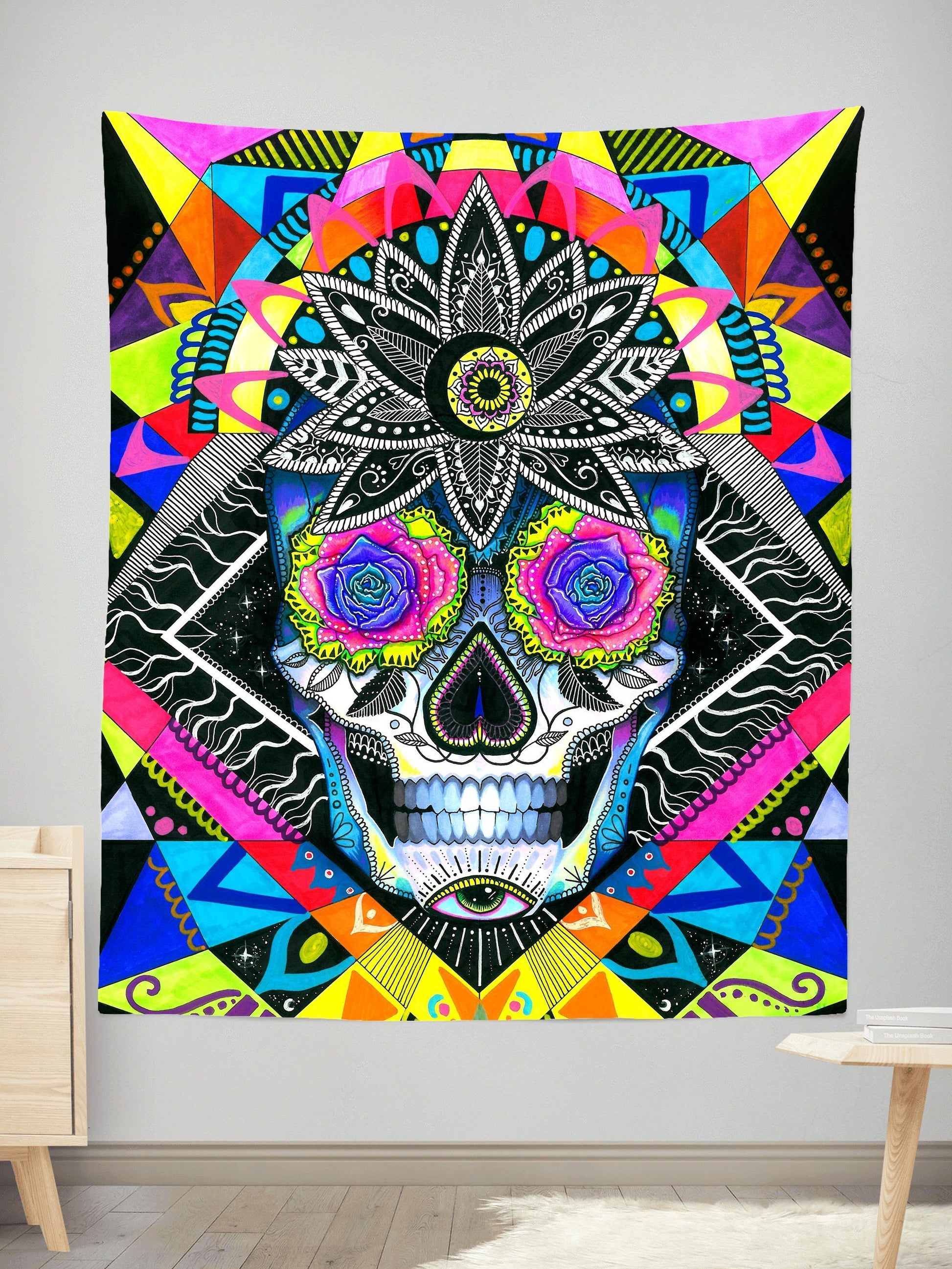 Suger Skull Tapestry, Svenja Jodicke, | iEDM