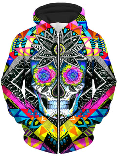 Svenja Jodicke - Suger Skull Unisex Zip-Up Hoodie