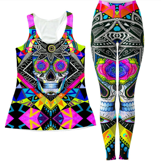 Suger Skull Women's Tank and Leggings Combo, Svenja Jodicke, | iEDM