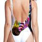 Zebra Bunt High Cut One-Piece Swimsuit, Svenja Jodicke, | iEDM