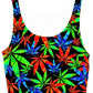 Weed Crop Top and Booty Shorts Combo, Technodrome, | iEDM