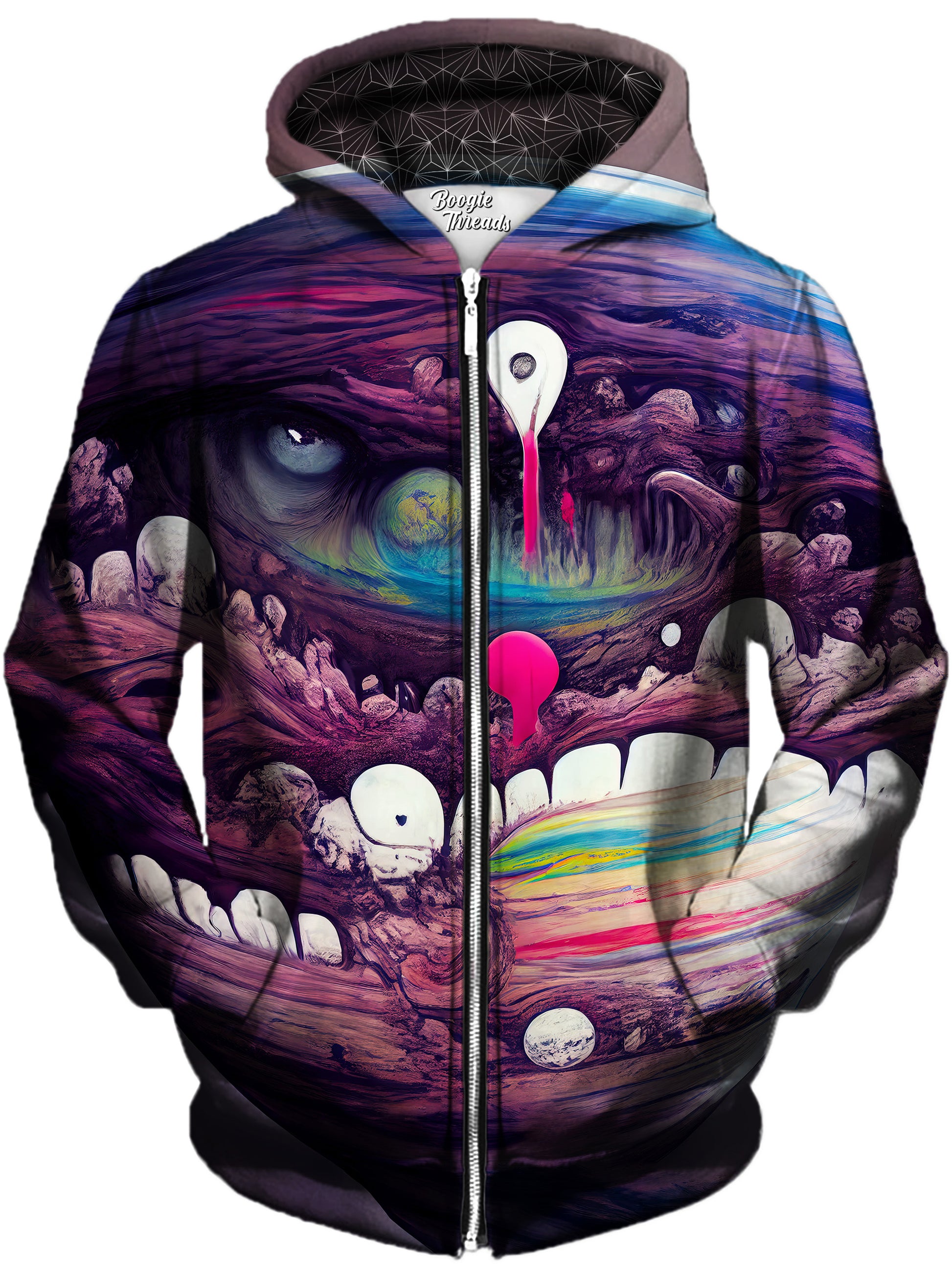 Temporary Imagination Unisex Zip-Up Hoodie, Gratefully Dyed, | iEDM