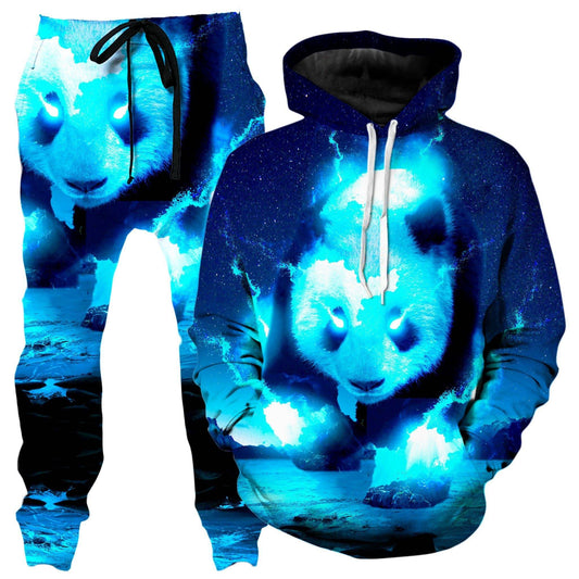 Cosmic Panda Hoodie and Joggers Combo, Think Lumi, | iEDM