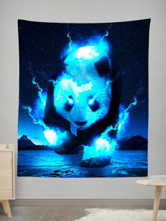Think Lumi - Cosmic Panda Tapestry
