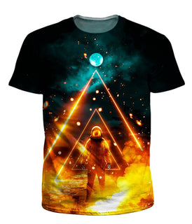 Think Lumi - Golden T-Shirt and Shorts Combo