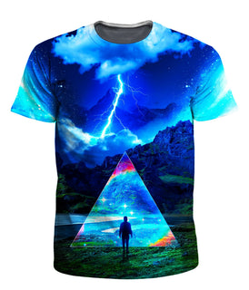 Think Lumi - Rainbow Triangle Men's T-Shirt