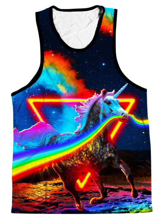 Rainbow Unicorn Men's Tank, Think Lumi, | iEDM