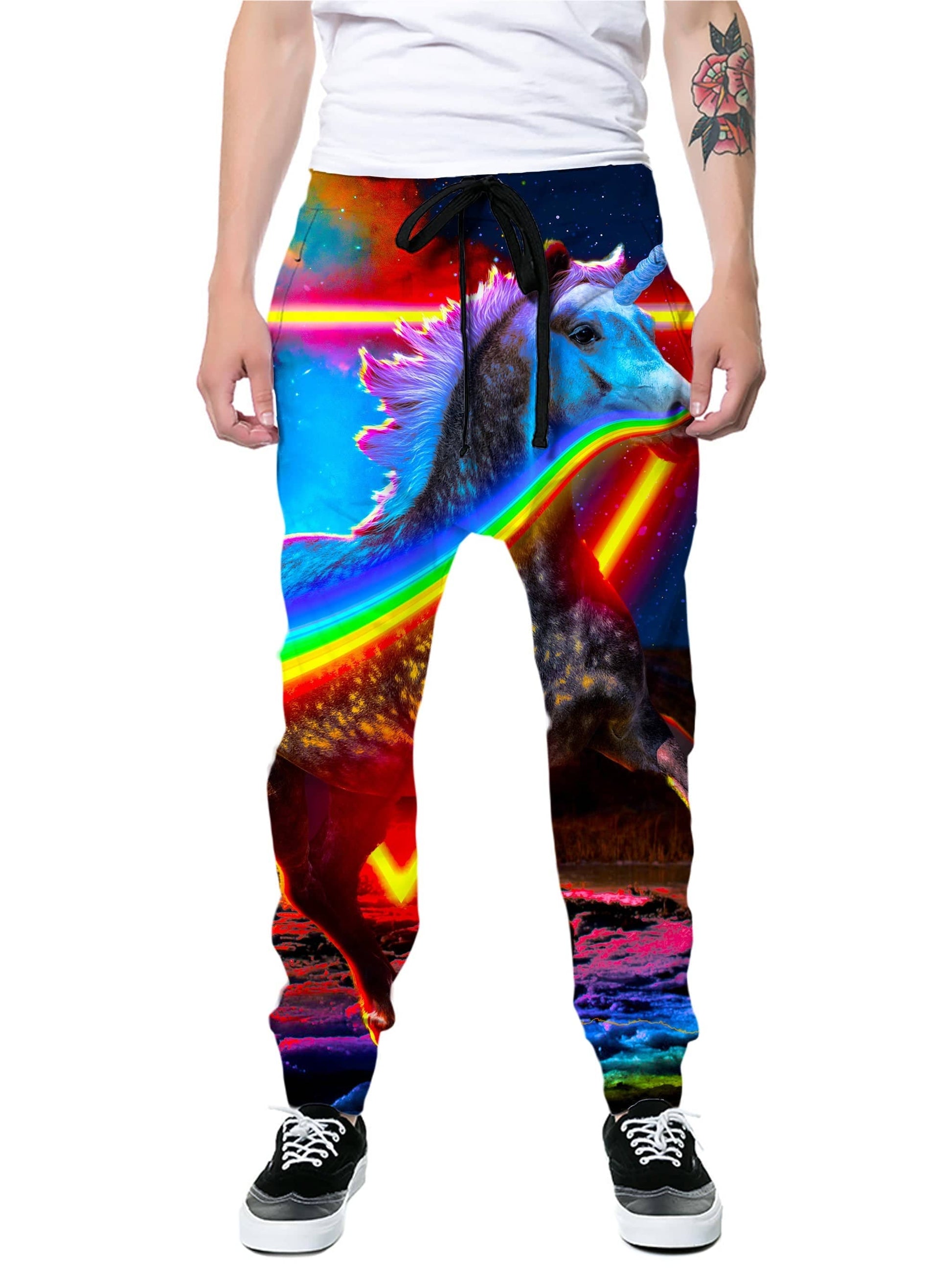 Rainbow Unicorn T-Shirt and Joggers Combo, Think Lumi, | iEDM