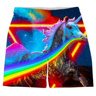 Think Lumi - Rainbow Unicorn T-Shirt and Shorts Combo