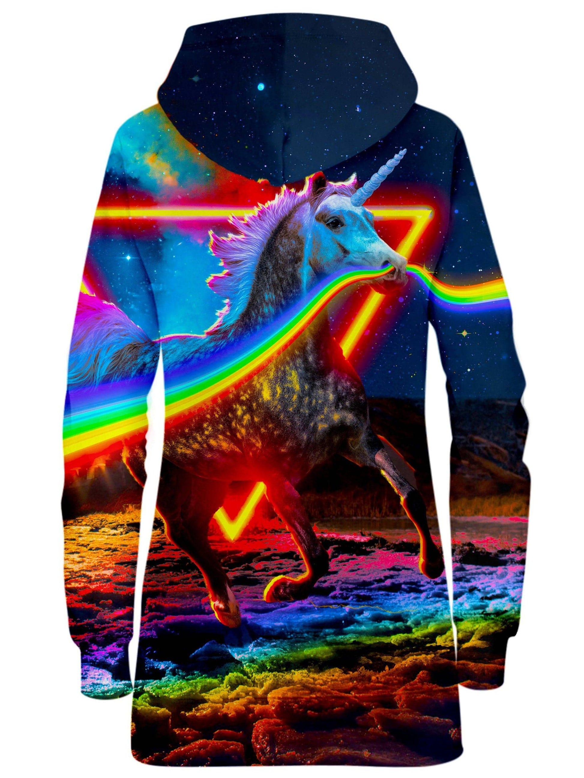Rainbow Unicorn Hoodie Dress, Think Lumi, | iEDM