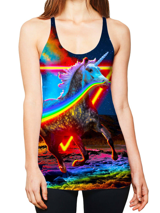 Rainbow Unicorn Women's Tank, Think Lumi, | iEDM