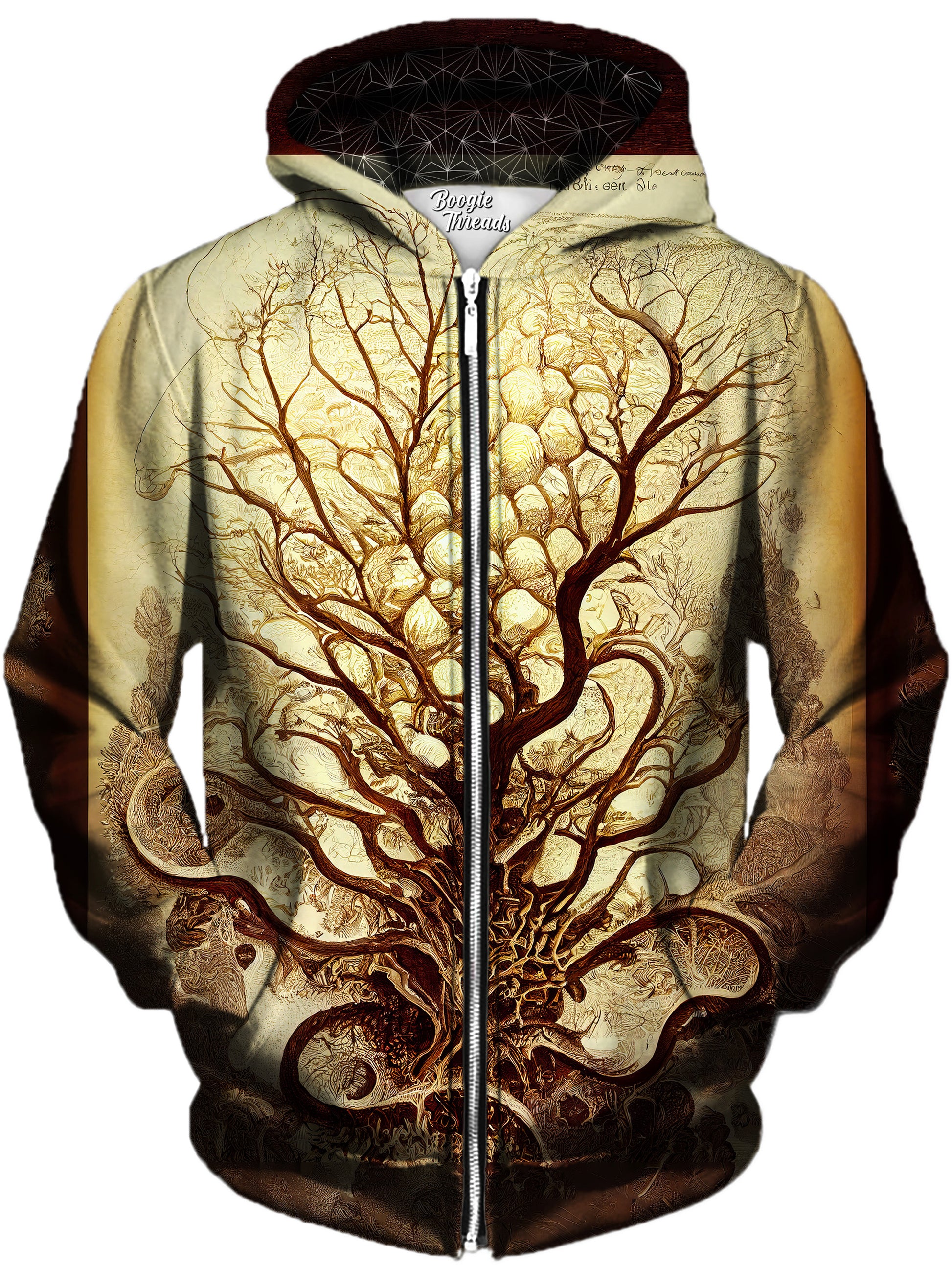 Undesirable Omen Unisex Zip-Up Hoodie, Gratefully Dyed, | iEDM