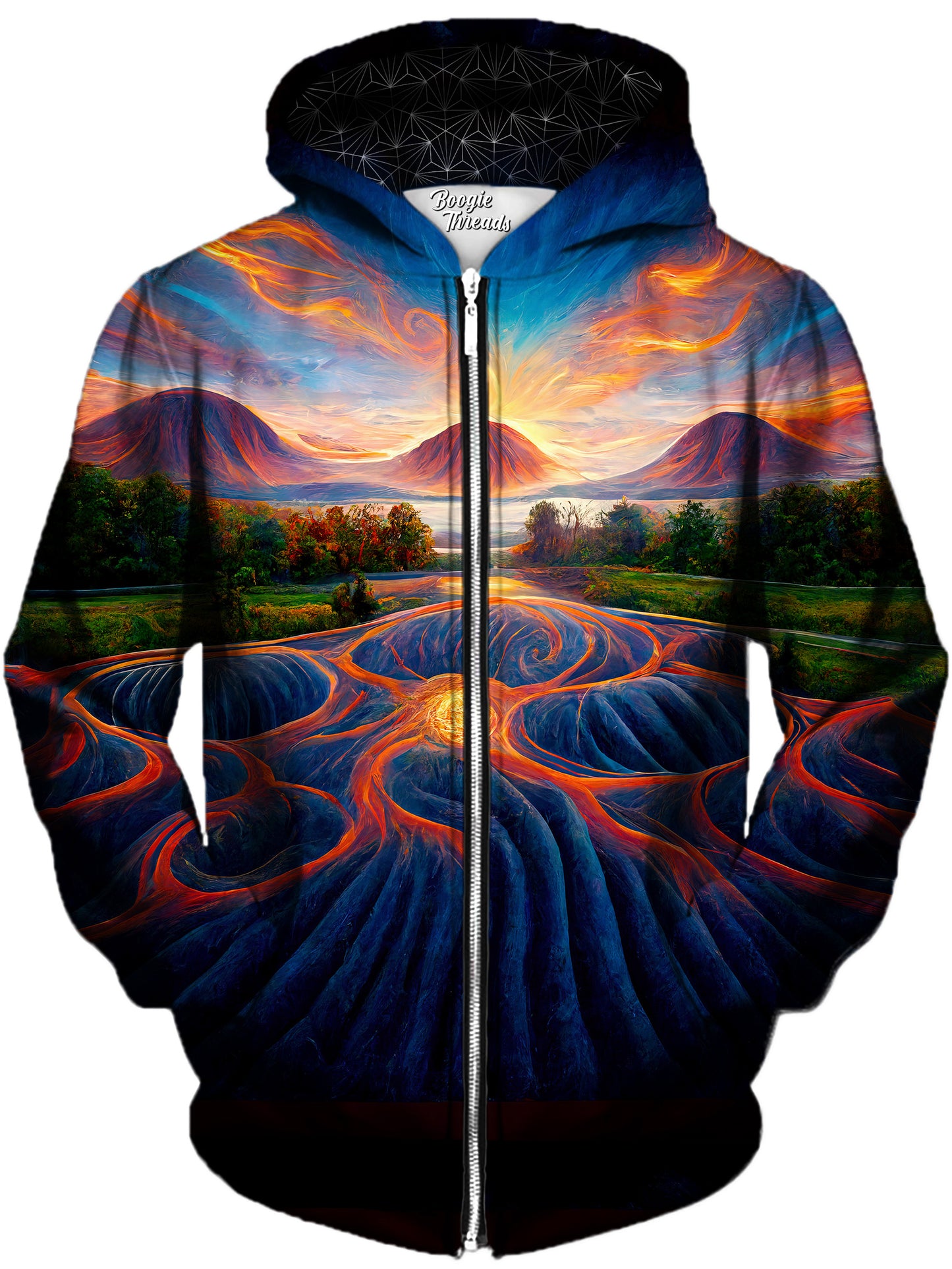 Wicked Attraction Unisex Zip-Up Hoodie, Gratefully Dyed, | iEDM