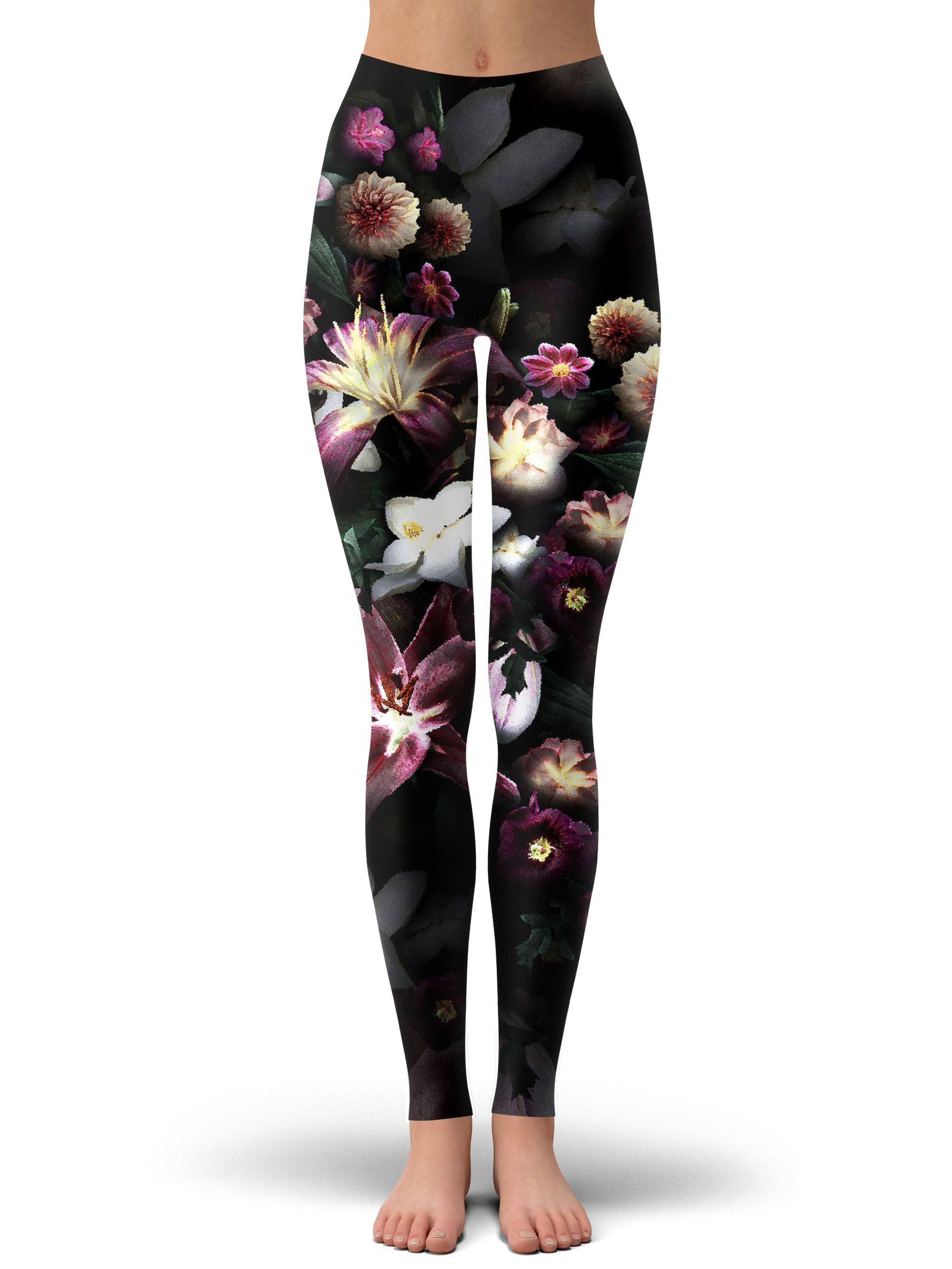 Blooming Teal Crop Top and Leggings Combo, Yantrart Design, | iEDM