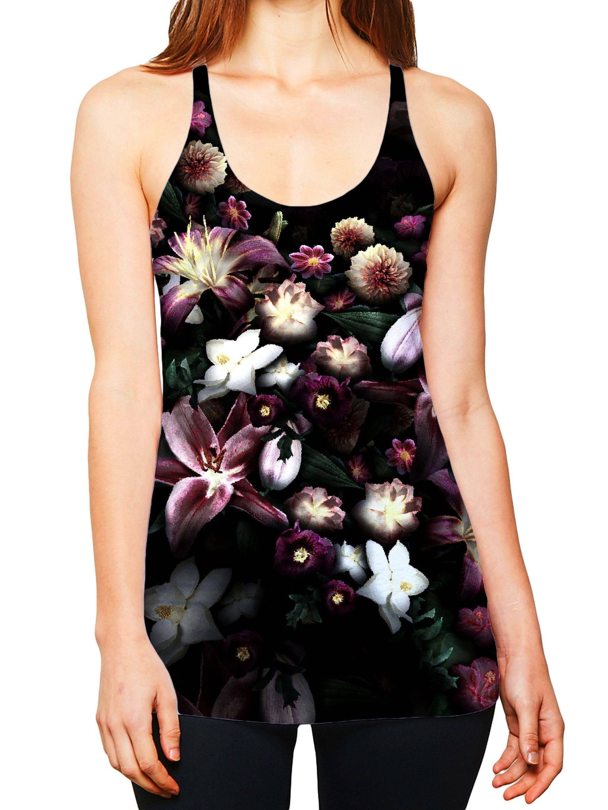 Blooming Teal Women's Tank and Leggings Combo, Yantrart Design, | iEDM