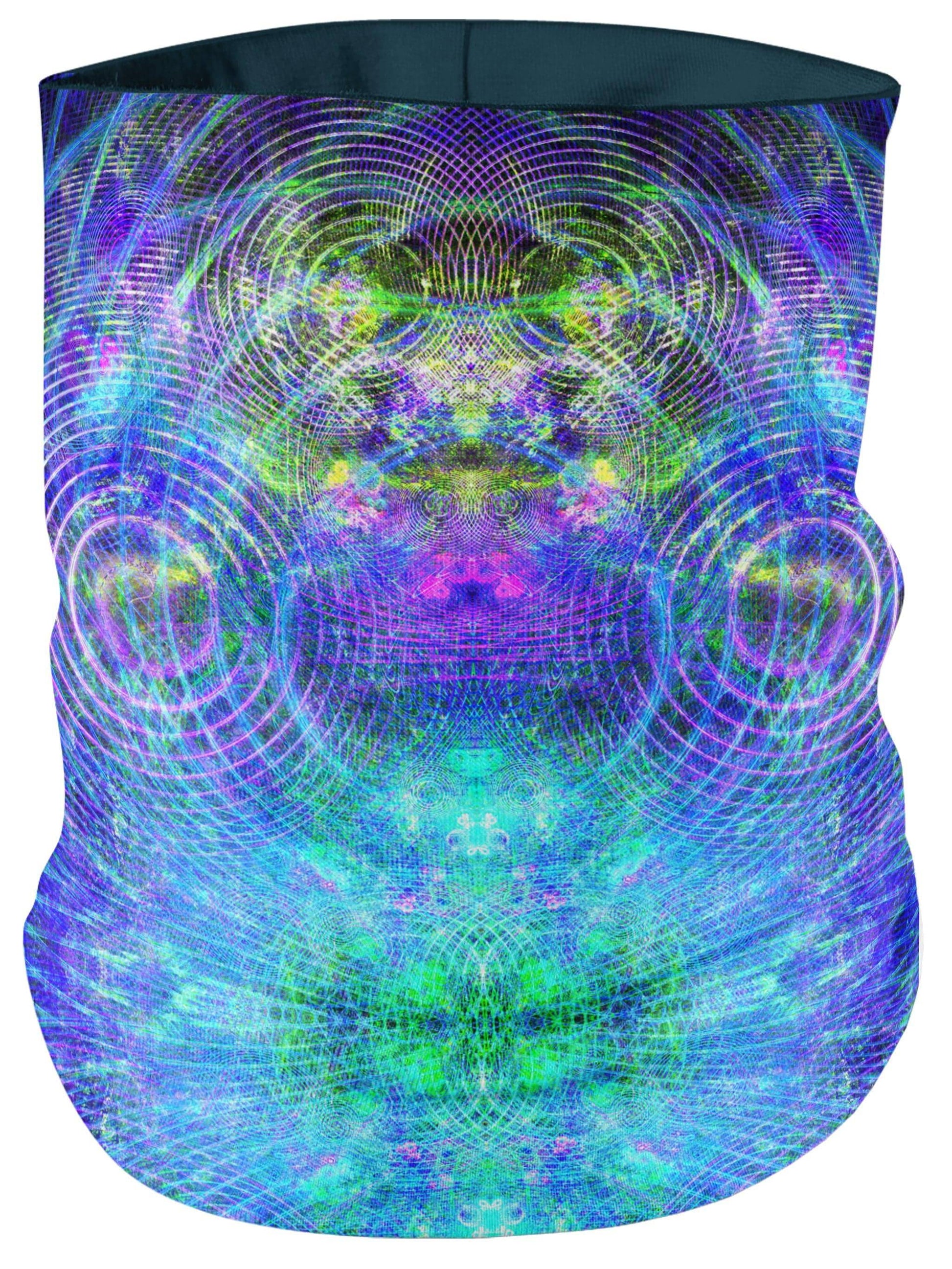 Blue Psycho Cosmos Bandana Mask, Yantrart Design, | iEDM