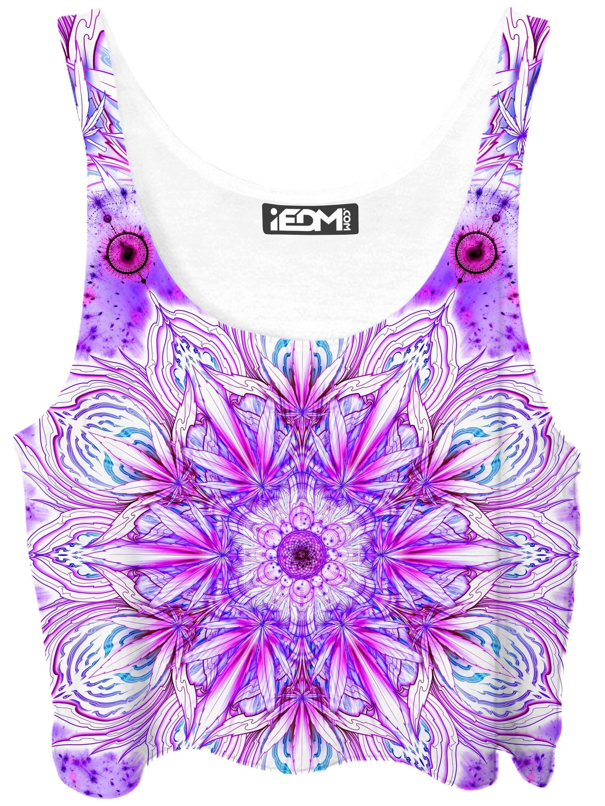 Canndala Purple Crop Top and Booty Shorts Combo, Yantrart Design, | iEDM