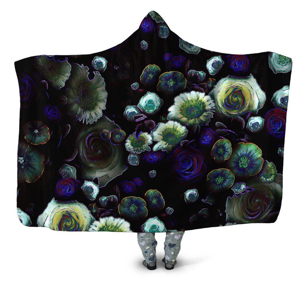 Dark Bloom Hooded Blanket, Yantrart Design, | iEDM