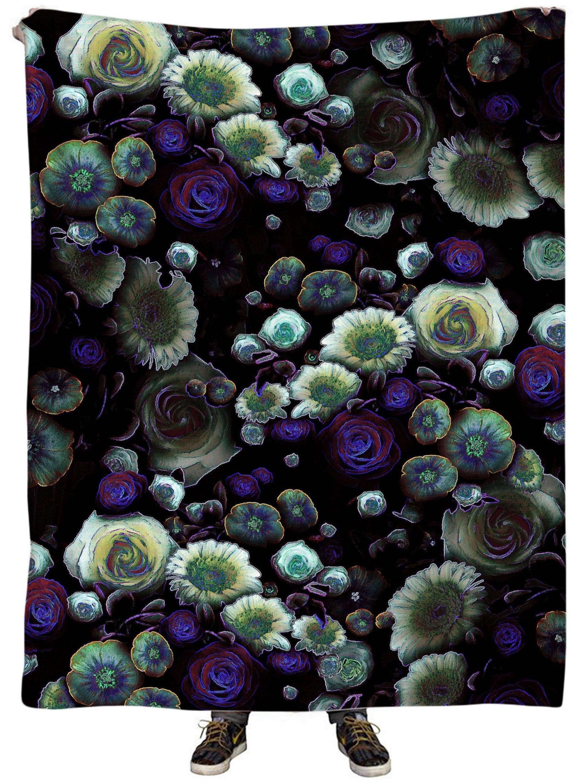 Dark Bloom Plush Blanket, Yantrart Design, | iEDM