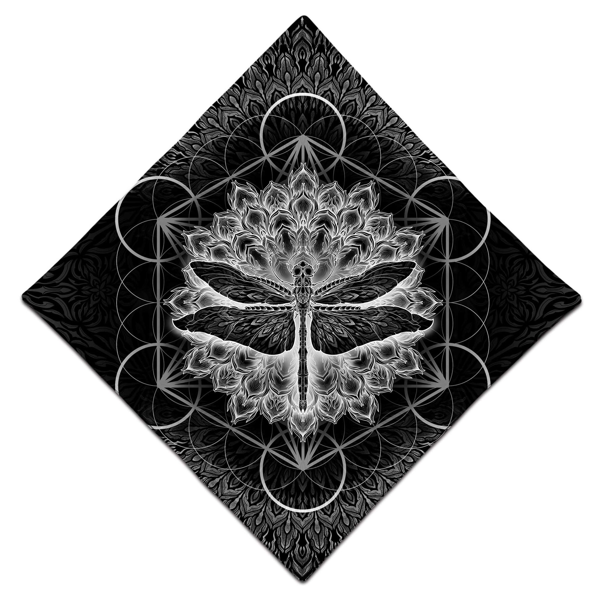 Dragonfly Black Bandana, Yantrart Design, | iEDM