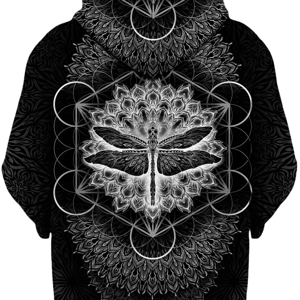 Dragonfly Black Unisex Hoodie, Yantrart Design, | iEDM