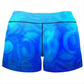 Energy Flow High-Waisted Women's Shorts, Yantrart Design, | iEDM