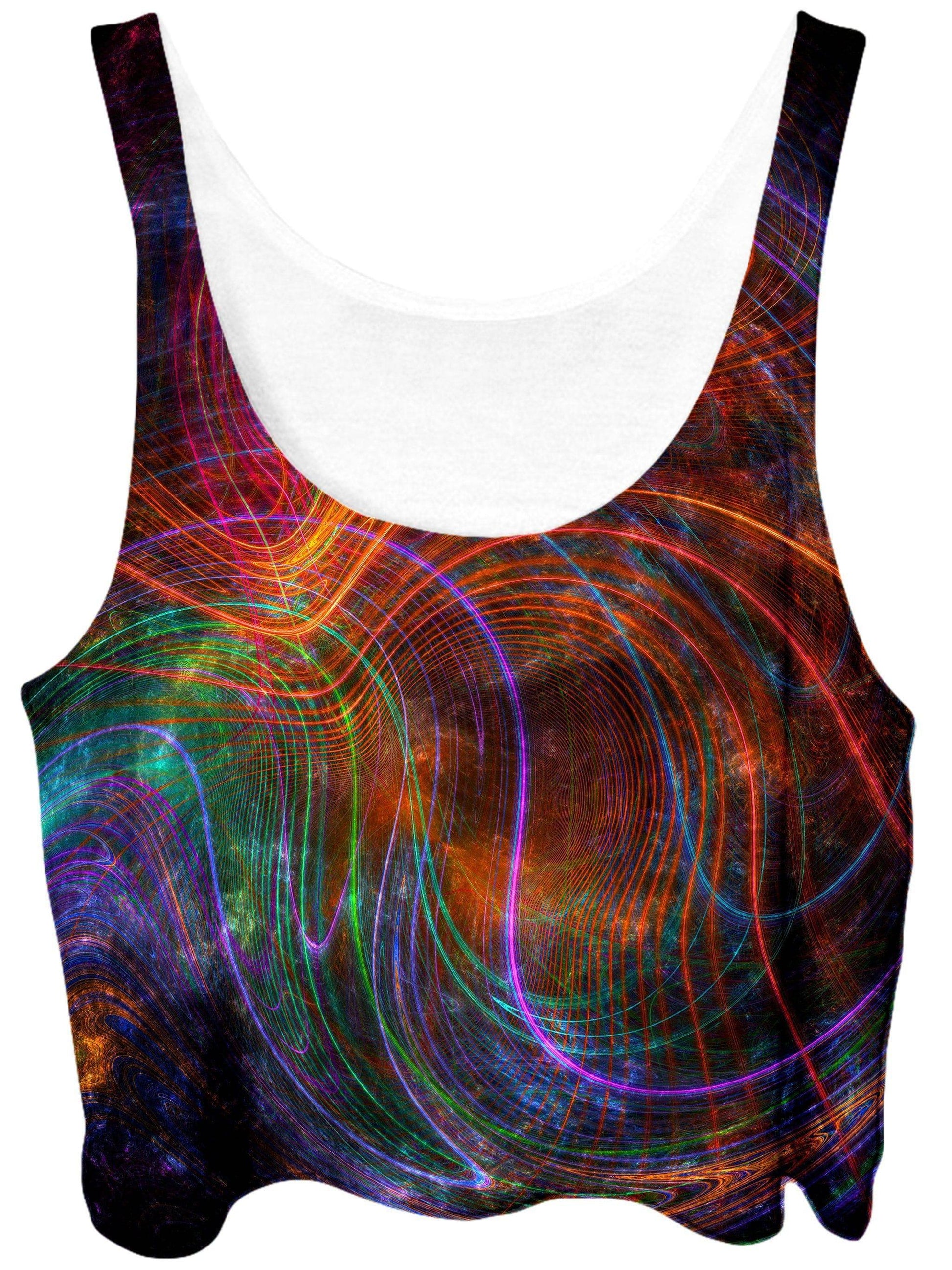 Fractalized Crop Top and Booty Shorts Combo, Yantrart Design, | iEDM