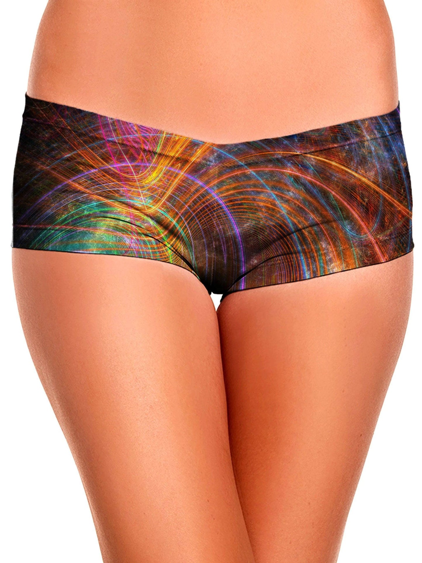 Fractalized Crop Top and Booty Shorts Combo, Yantrart Design, | iEDM