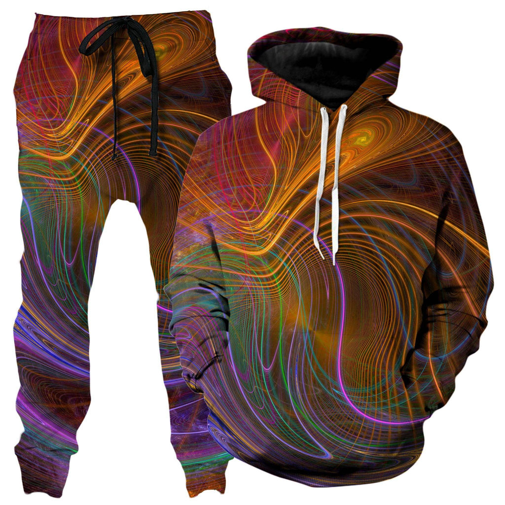 Fractalized Hoodie and Joggers Combo, Yantrart Design, | iEDM